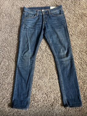 rag & bone Tomboy Women's Straight Leg Jeans in Dark Blue size 25